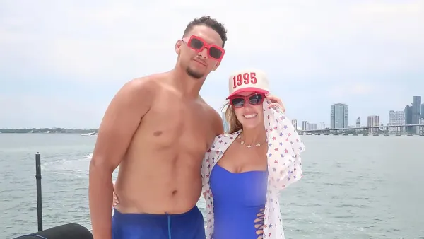 Feature Patrick and Brittany Mahomes Show Off Beach Bodies During Miami Getaway