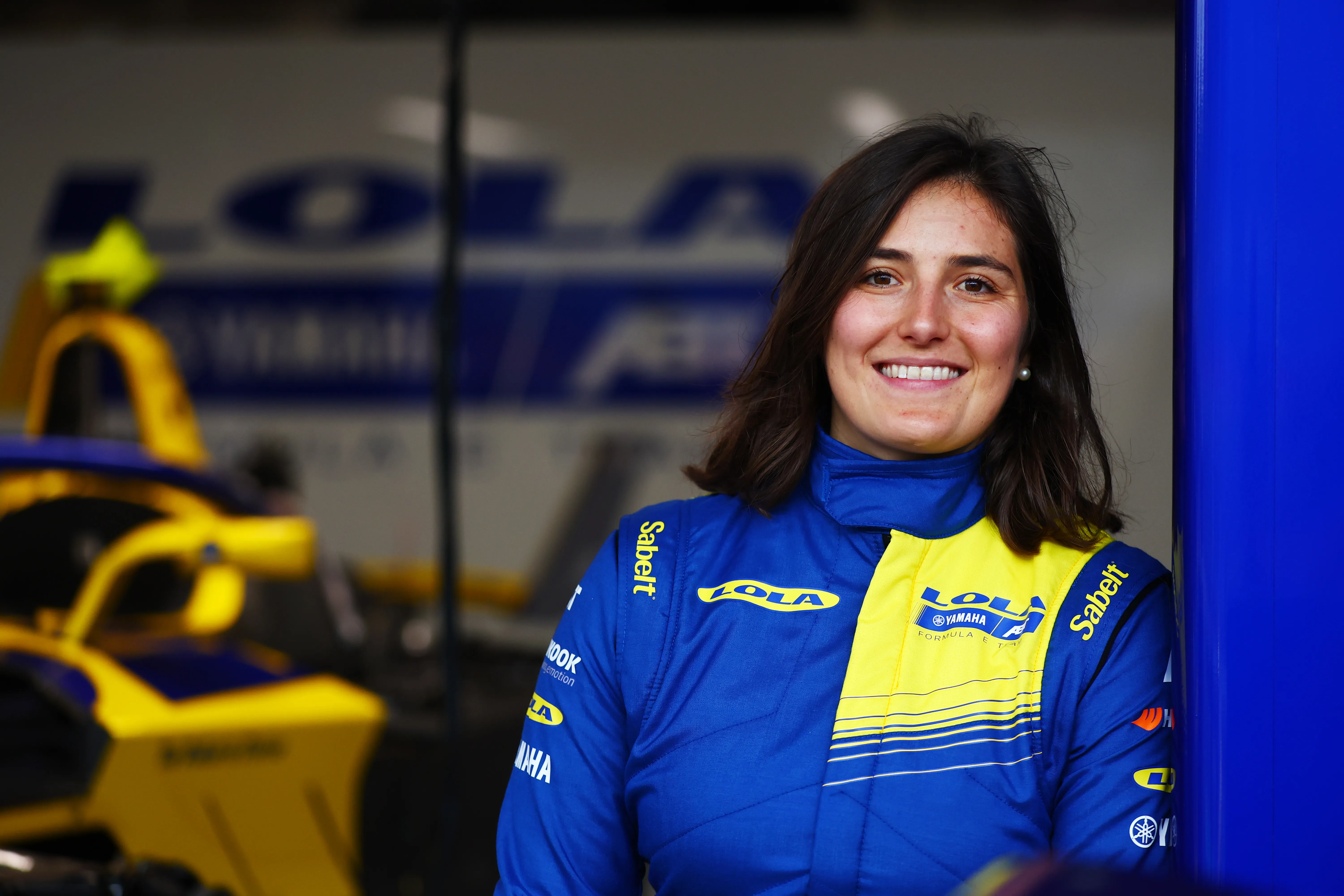 Tatiana Calderón en el circuto de Jeddah Corniche, en Arabia Saudita, febrero de 2025.