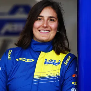 Tatiana Calderón en el circuto de Jeddah Corniche, en Arabia Saudita, febrero de 2025.