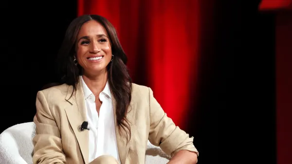 NEW YORK, NEW YORK - APRIL 23: Meghan, Duchess of Sussex speaks onstage during the 2025 TIME100 Summit at Jazz at Lincoln Center on April 23, 2025 in New York City. (Photo by Jemal Countess/Getty Images for TIME)