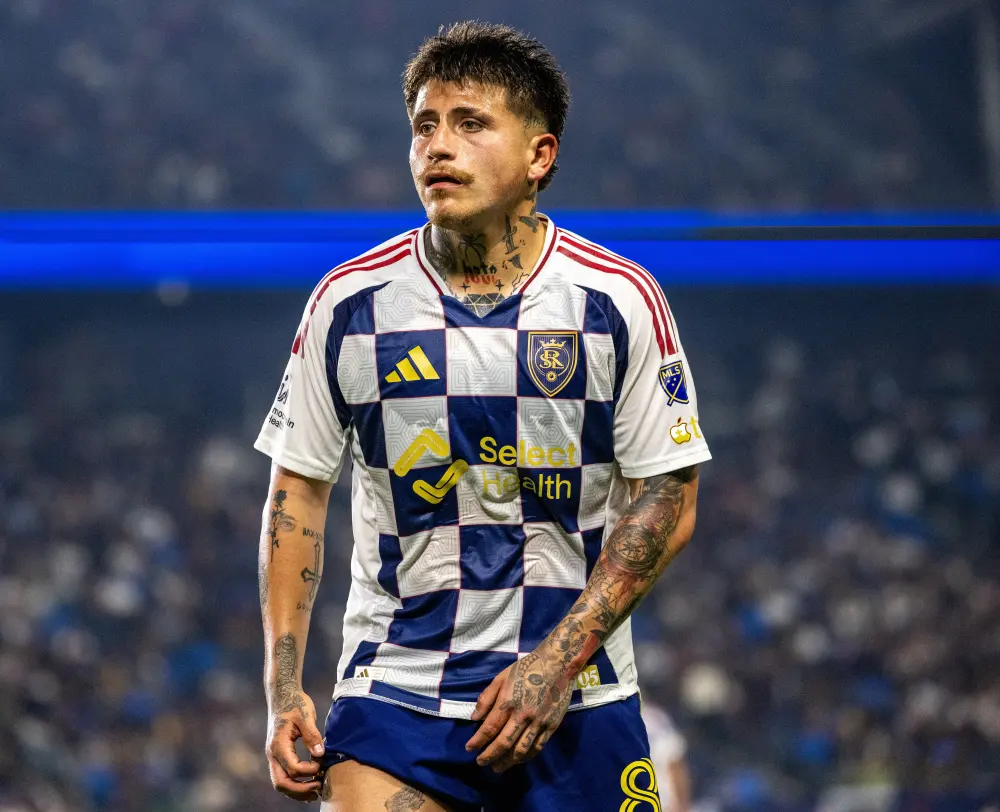 Diego Luna con el Real Salt Lake, mayo 31 de 2025.