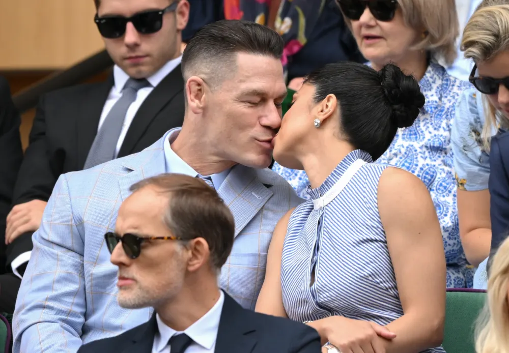 John Cena and Wife Shay Shariatzadeh Pack on the PDA During Rare Public Outing at Wimbledon