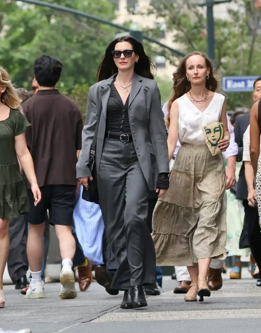 Every Look Anne Hathaway Wore While Filming ‘The Devil Wears Prada 2’