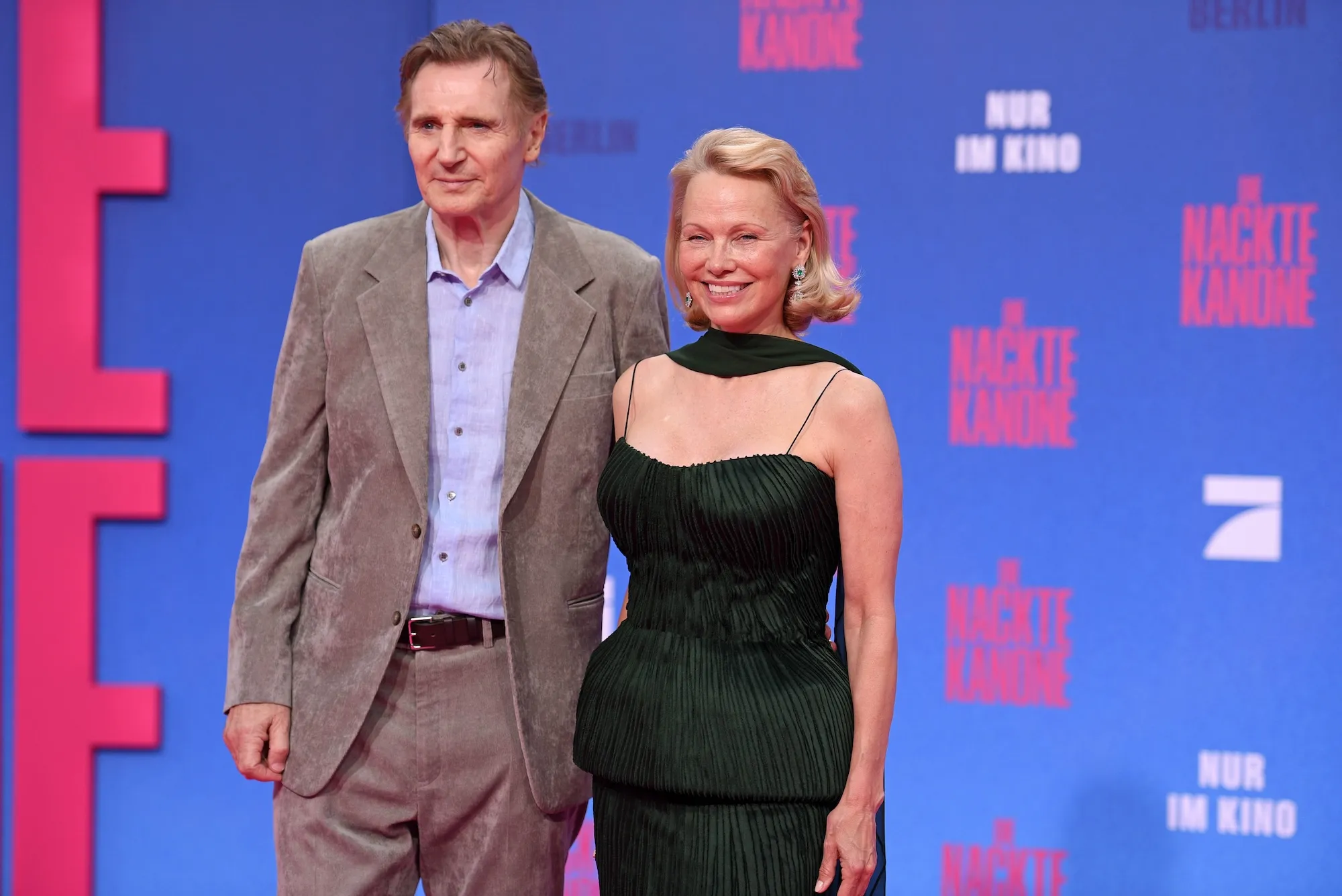 GettyImages-2226002308 Pamela Anderson Says 'Love Is in the Air' Amid Liam Neeson Dating Rumors