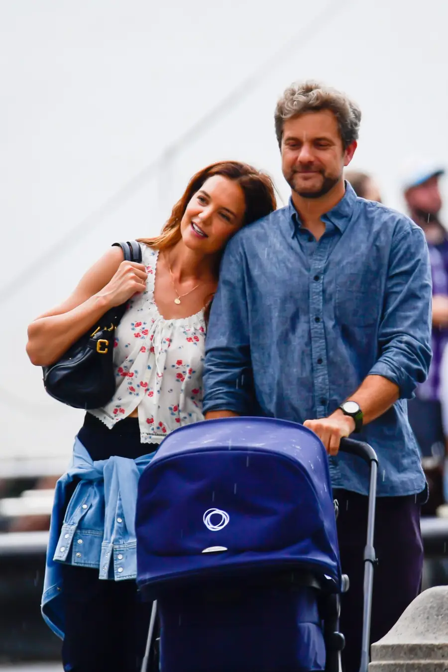 GettyImages 2227015656 Inside Katie Holmes and Joshua Jackson Filming Happy Hours