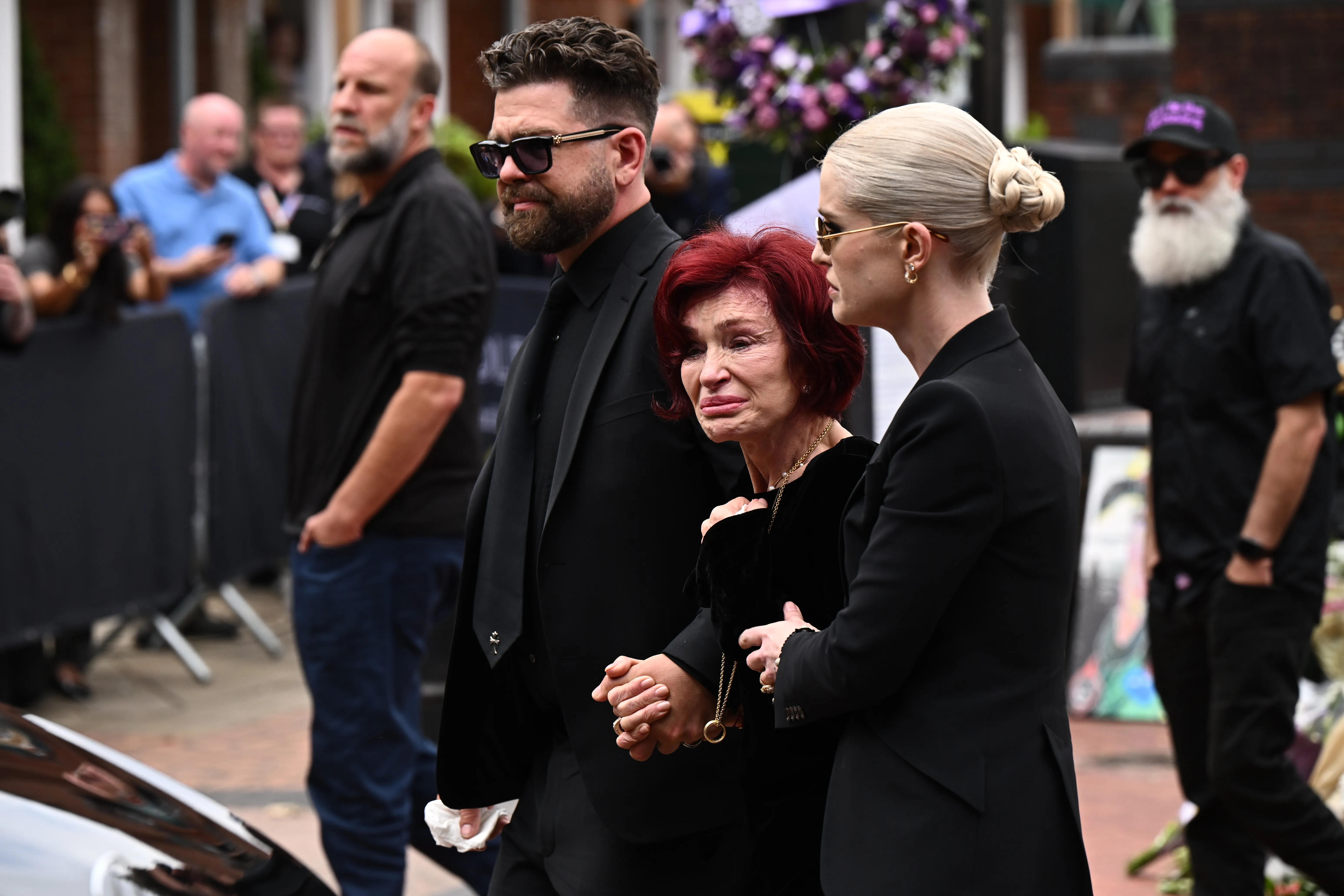 Ozzy Osbourne’s Family Is Visibly Emotional at His Funeral Procession
