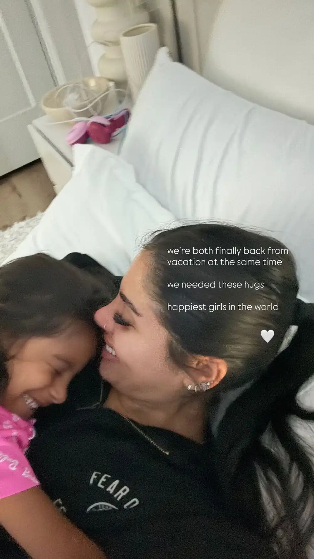 Huda Reunites With Daughter After Love Island