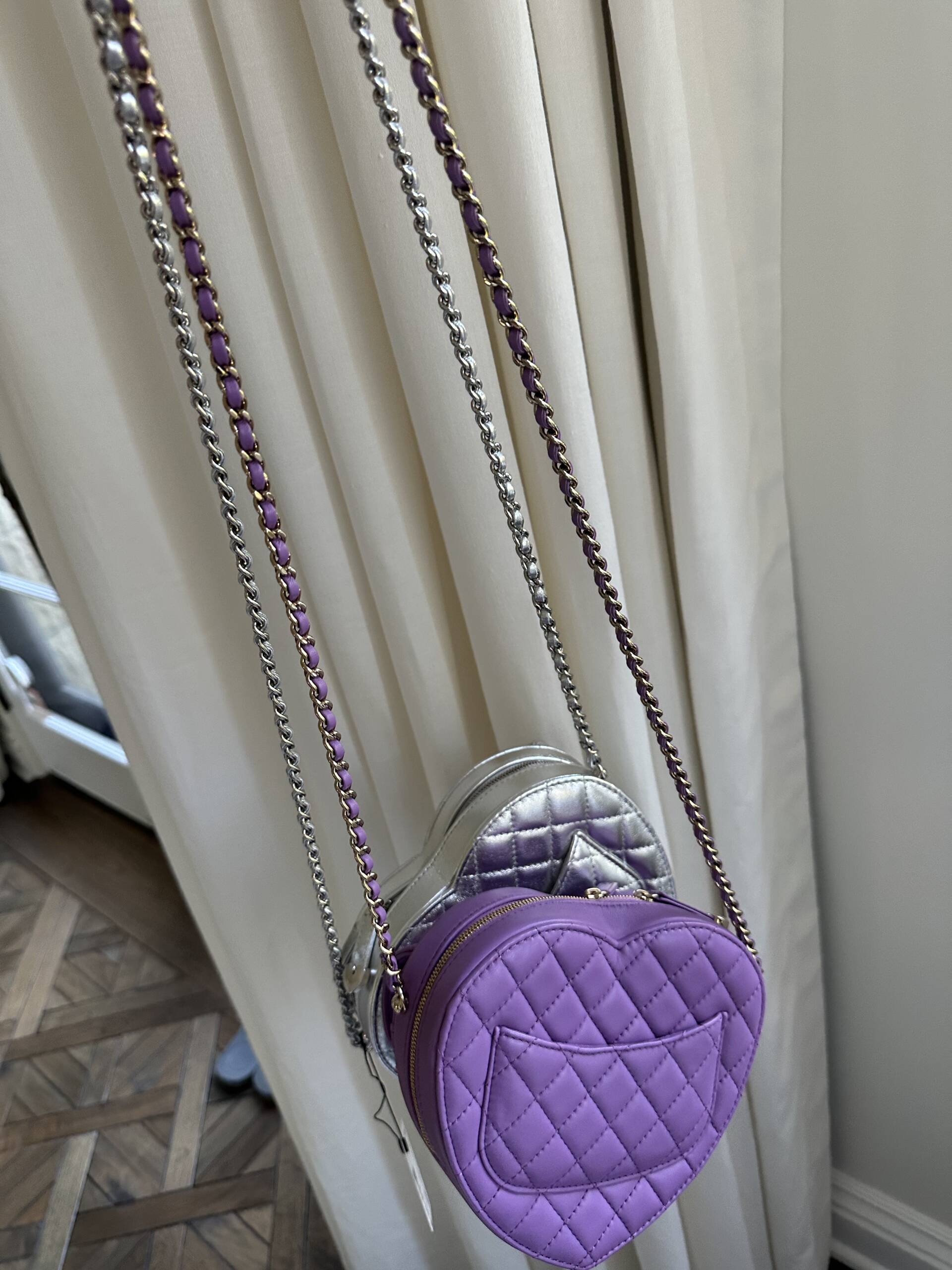 chanel heart bag 25b, chanel 25b bag, chanel hear bag, chanel heart bag silver, chanel heat bag pink, chanel heart, cc in love bag