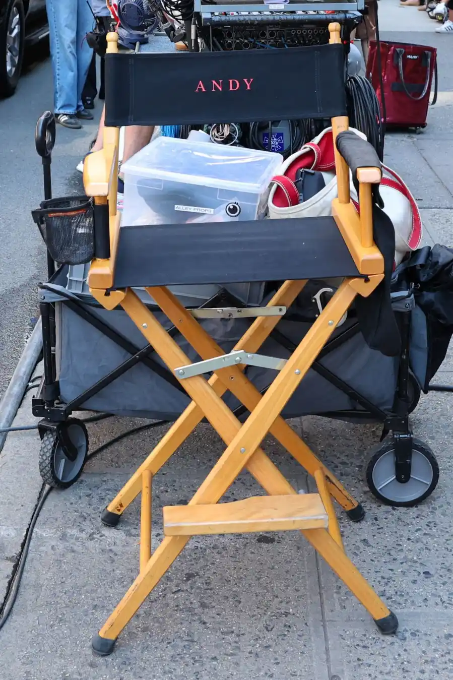 Inside Look at Anne Hathaway and Meryl Streep Filming Devil Wears Prada 2 Chair