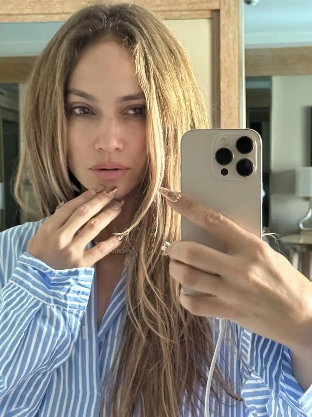 Jennifer Lopez Stuns in Makeup-Free Selfie to Mark Her 56th Birthday