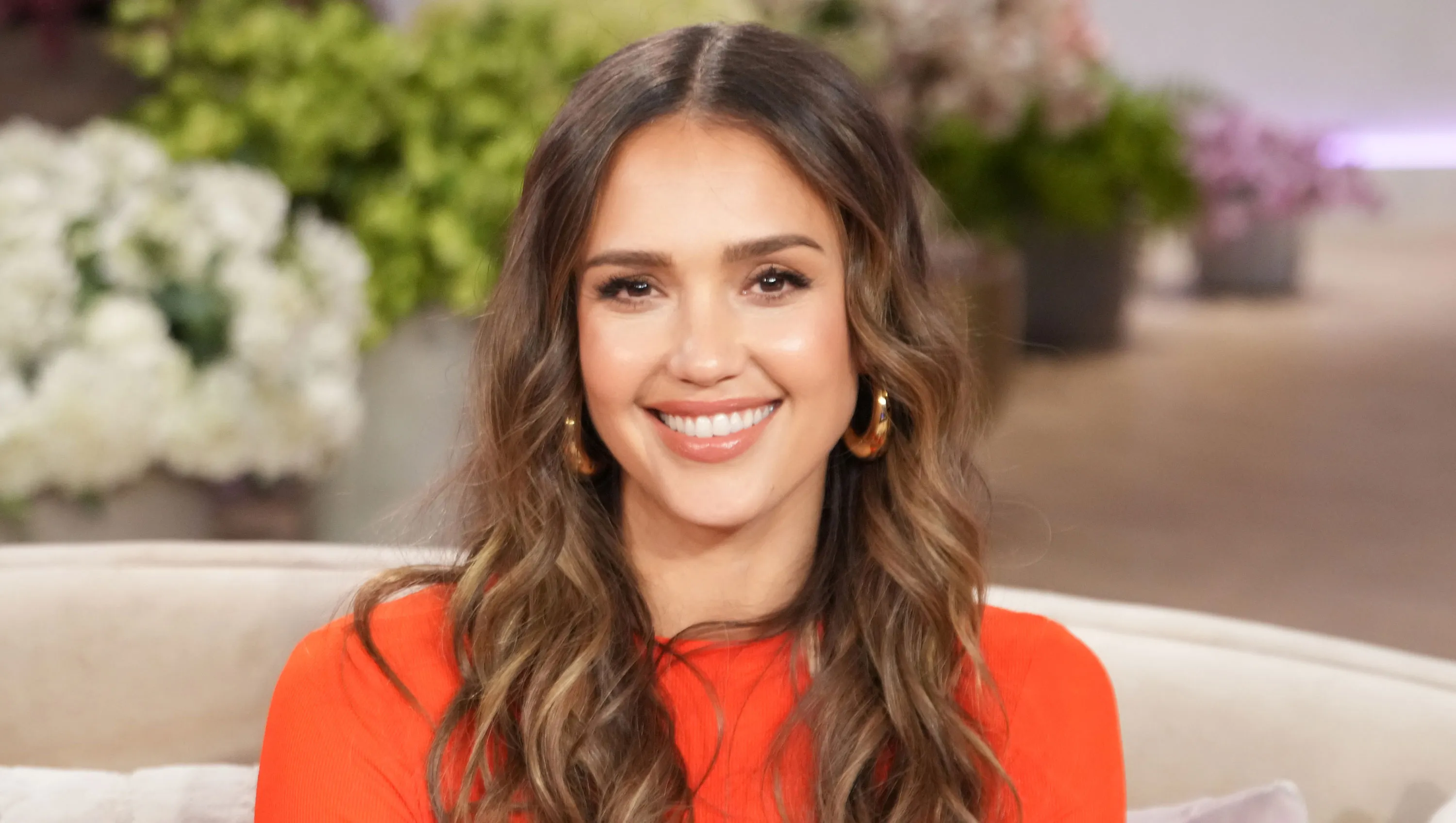 BURBANK, CALIFORNIA - November 18: Jessica Alba appears on "The Jennifer Hudson Show" airing November 20, 2024 in Burbank, California. (Photo by Chris Haston/WBTV via Getty Images). Check your local listings for times