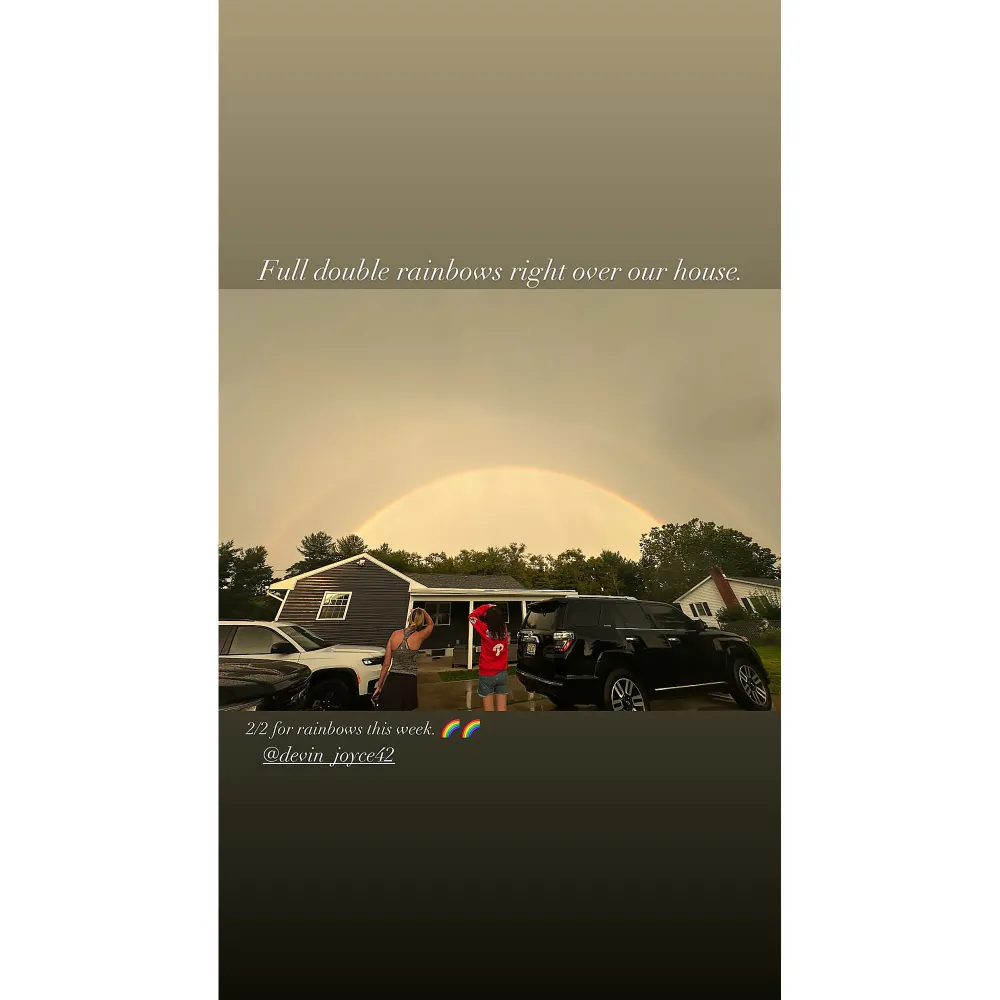 Katie Gaudreau Spots Double Rainbows Over Her House Days Before Her Rescheduled Wedding After Brothers Deaths