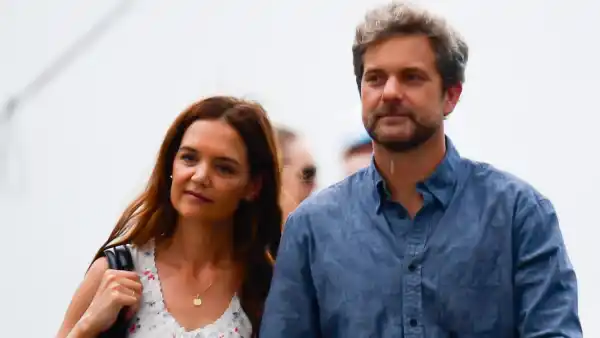 Katie Holmes and Joshua Jackson Push Baby Stroller Filming Happy Hours Feature