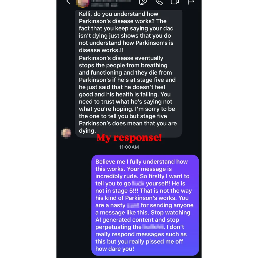 Kelly Osbourne desmiente rumores de que su padre, Ozzy, se est&aacute; muriendo en medio de su batalla contra el Parkinson Instagram