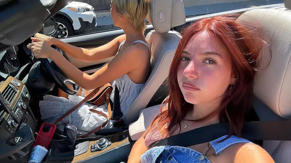 Kenzie Ziegler Debuts New Red Tresses in Strapless Bikini 1