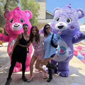 Khloe Kardashian Celebrates With Sisters Kim and Kourtney at Care Bear-Themed 41st Birthday Party