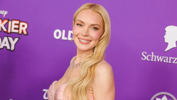 LOS ANGELES, CALIFORNIA - JULY 22: Lindsay Lohan attends the premiere of Disney's "Freakier Friday" at El Capitan Theatre on July 22, 2025 in Los Angeles, California. LOS ANGELES, CALIFORNIA - JULY 22: Lindsay Lohan attends the premiere of Disney's "Freakier Friday" at El Capitan Theatre on July 22, 2025 in Los Angeles, California. (Photo by Kevin Winter/WireImage)