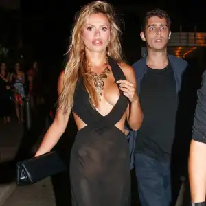 Brooks Nader Has Another Nip Slip in a Barely-There Dress: See the Wardrobe Malfunction