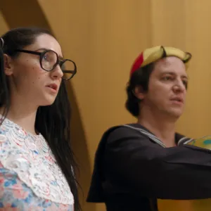 Escena de la bioserie Chespirito: Sin querer queriendo
