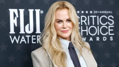SANTA MONICA, CALIFORNIA - FEBRUARY 07: Nicole Kidman attends the 30th Annual Critics Choice Awards at Barker Hangar on February 07, 2025 in Santa Monica, California. (Photo by Frazer Harrison/Getty Images)