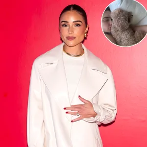 Olivia Culpo Shows Off Her Baby Bump in Floral Bikini