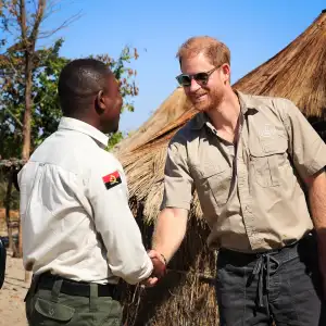 Prince Harry Travels for Solo Trip to Follow in Mom Princess Diana s Footsteps Photos Duke of Sussex at a HALO risk education session