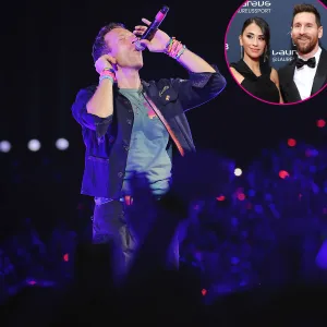 Promo Chris Martin Sings to Lionel Messi Wife Antonella Roccuzzo During Latest Coldplay Kiss Cam