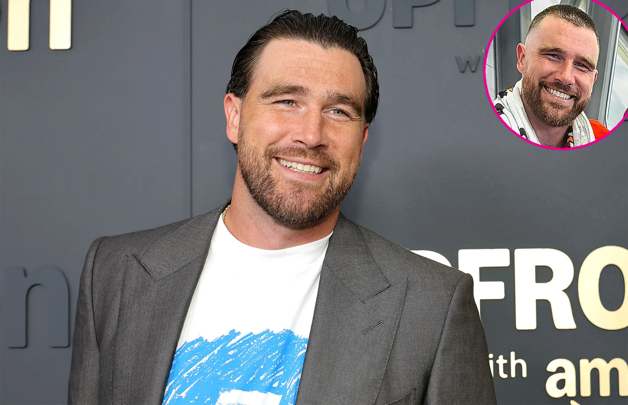 Promo Feature Travis Kelce Returns to Signature Buzz Cut at Chiefs Training Camp