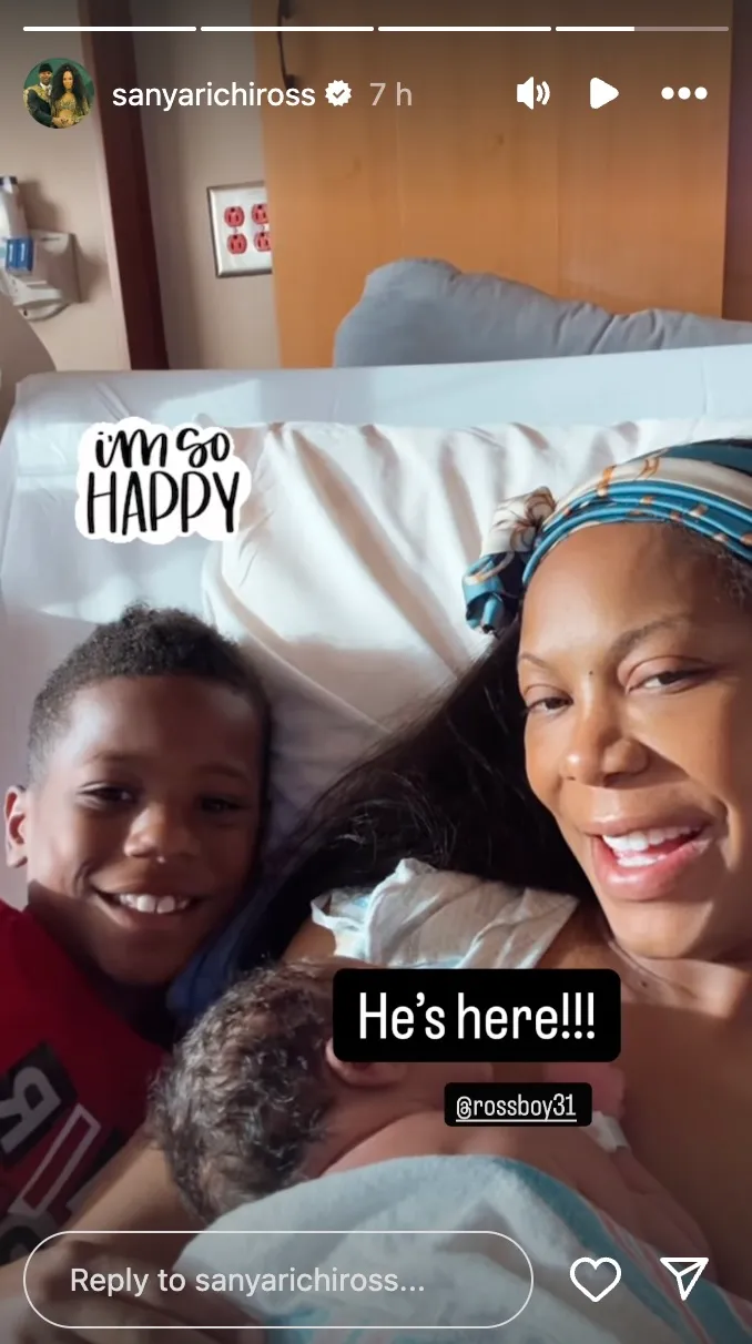 RHOA's Sanya Richards-Ross Welcomes Baby No. 3 