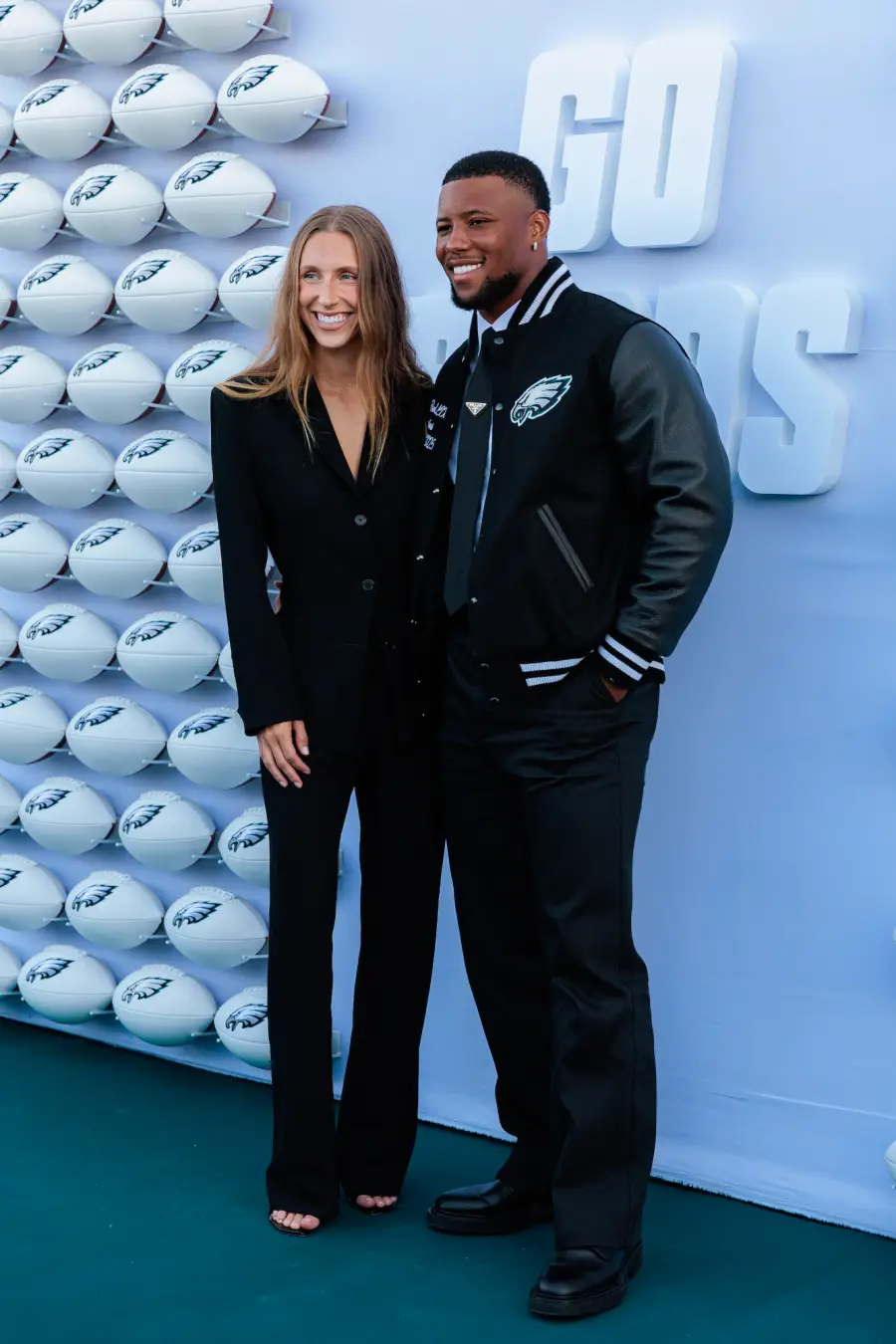 Saquon-Barkley-and-Anna-Congdon-GettyImages-2225901389