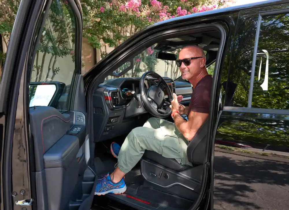 Tim McGraw Unveils Newly Shaved Head Shows Off Ripped Muscles in Nashville Truck