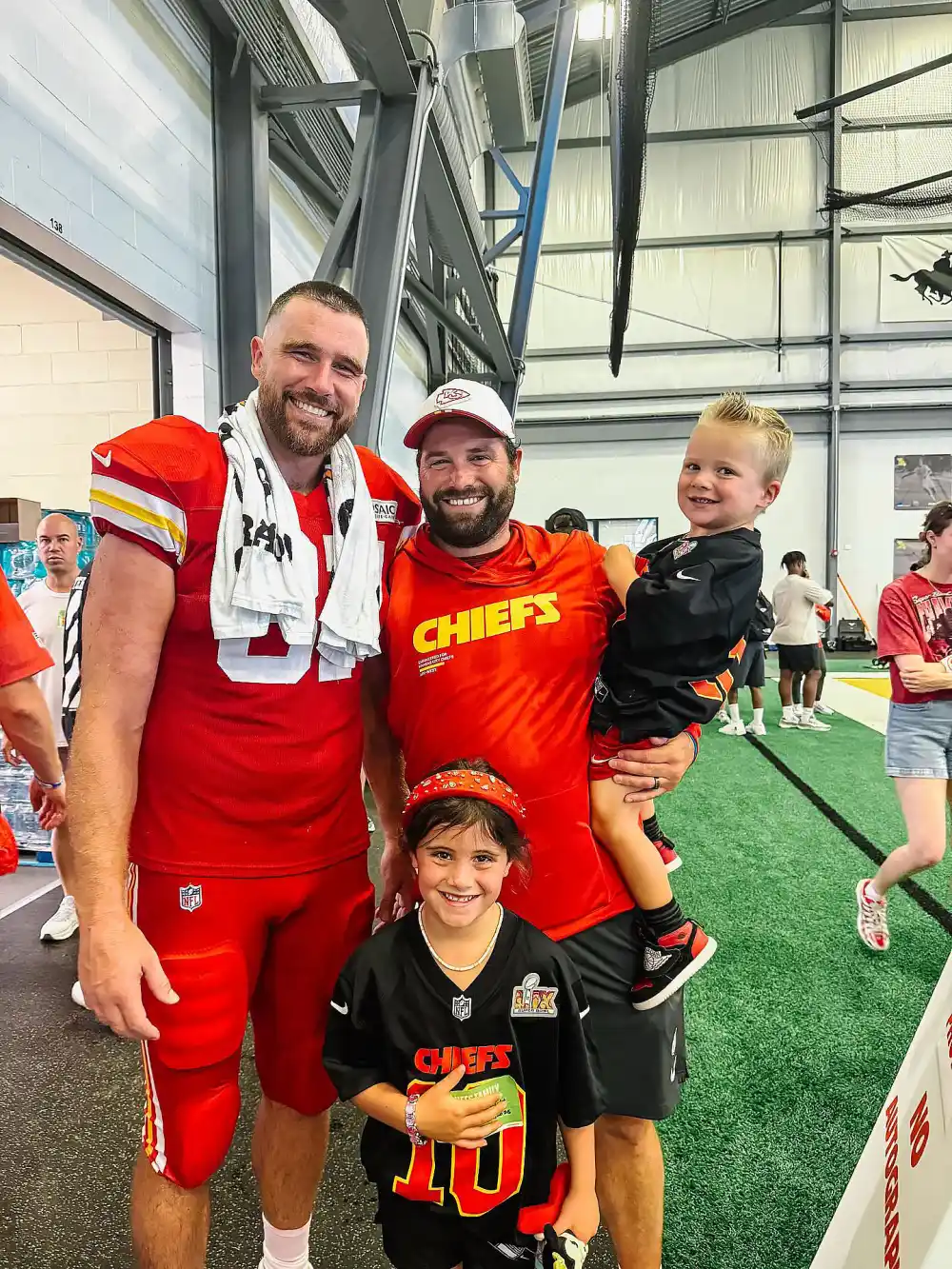 Travis Kelce Returns to Signature Buzz Cut at Chiefs Training Camp