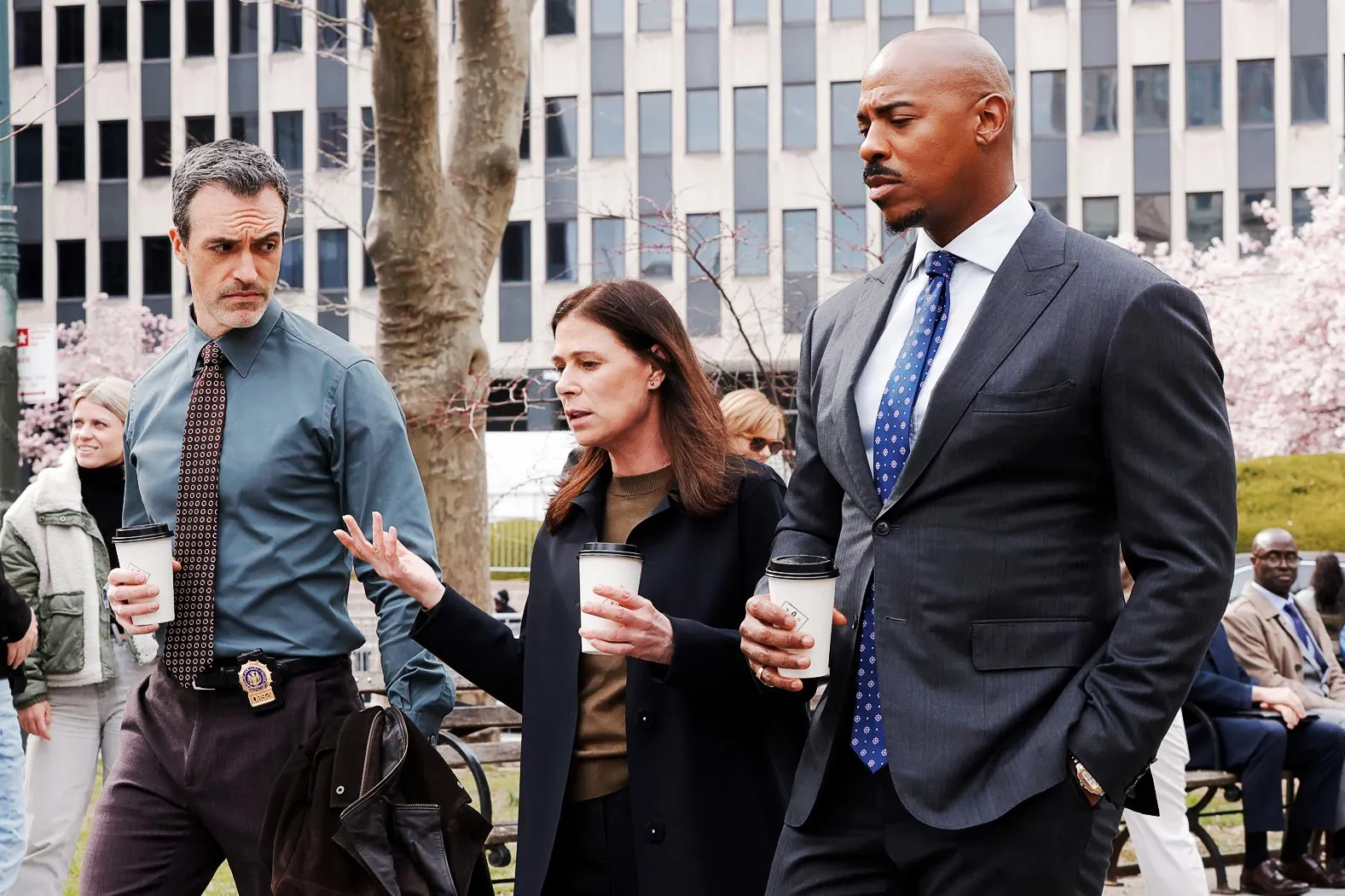 Who Is and Isn t Returning to Law Order for Season 25 After Casting Shakeups Reid Scott Maura Tierney Mehcad Brooks