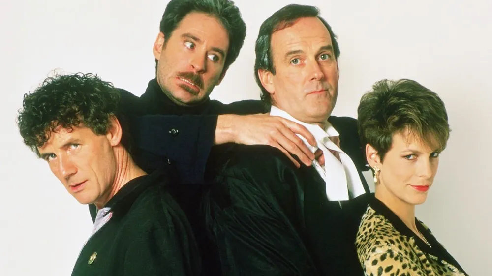 Jamie Lee Curtis and the cast of A Fish Called Wanda