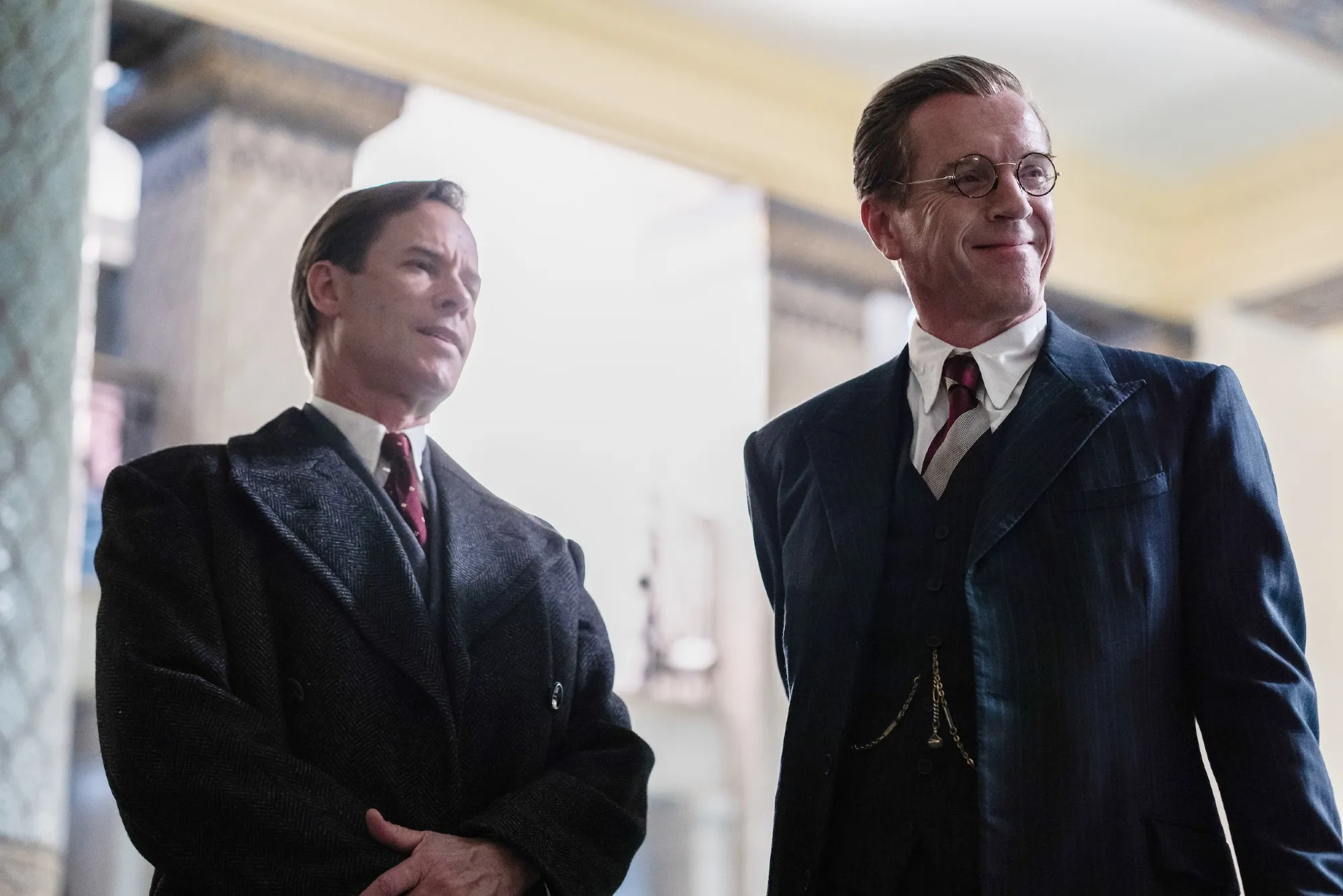 Guy Pearce and Damien Lewis in A Spy Among Friends