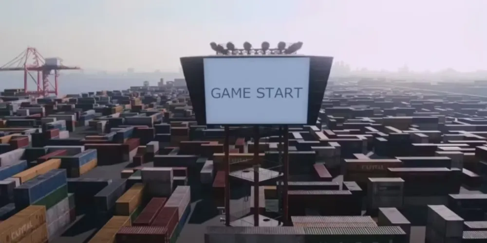 A labyrinth scene from Alice in Borderland