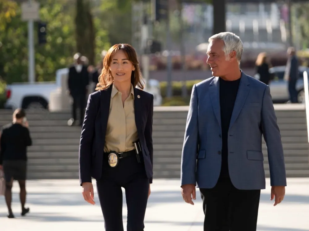 Maggie Q and Titus Welliver in Bosch: Legacy