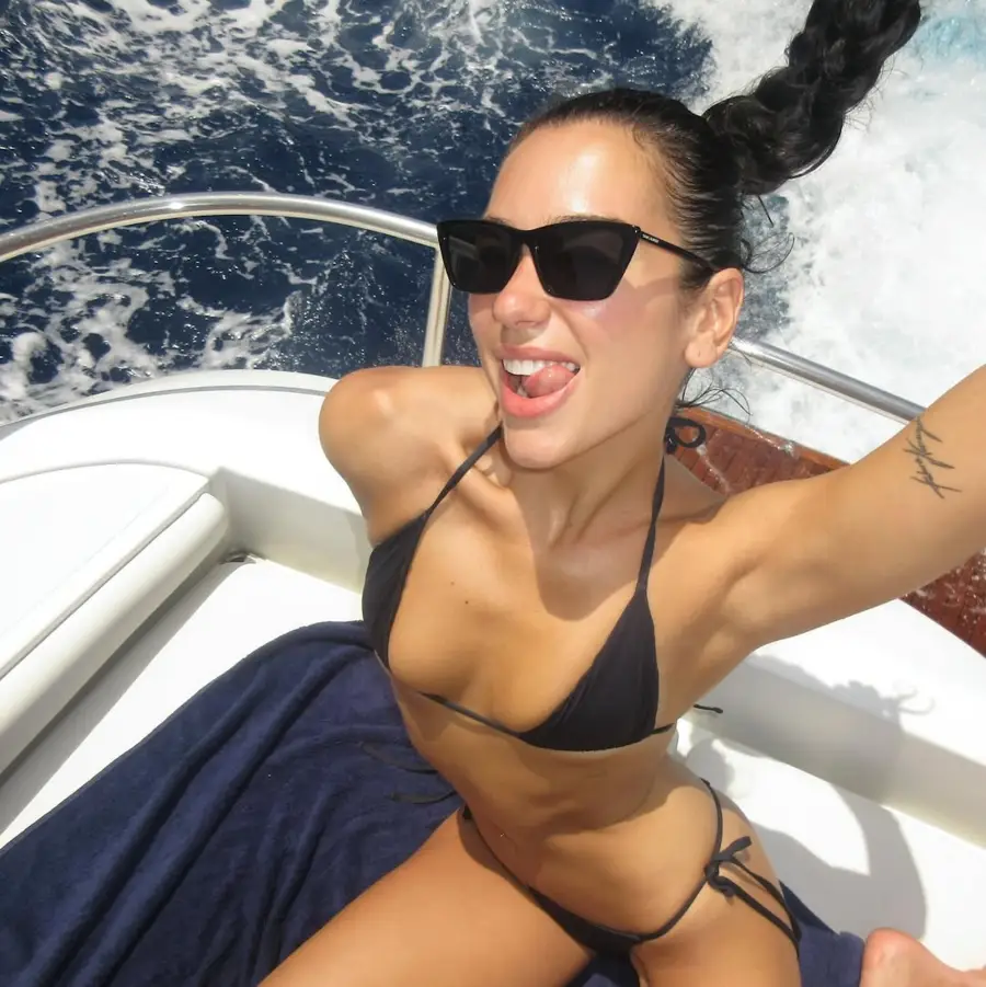 Dua Lipa Has the Sexiest Swimwear Collection: Thong Bottoms, Underboob-Baring Tops, More