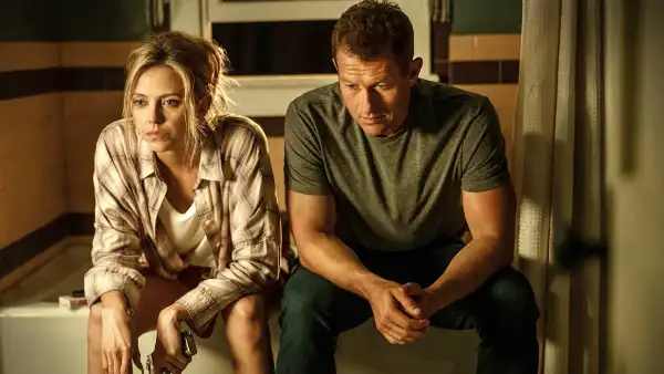 Riley Voelkel andJames Badge Dale in Hightown