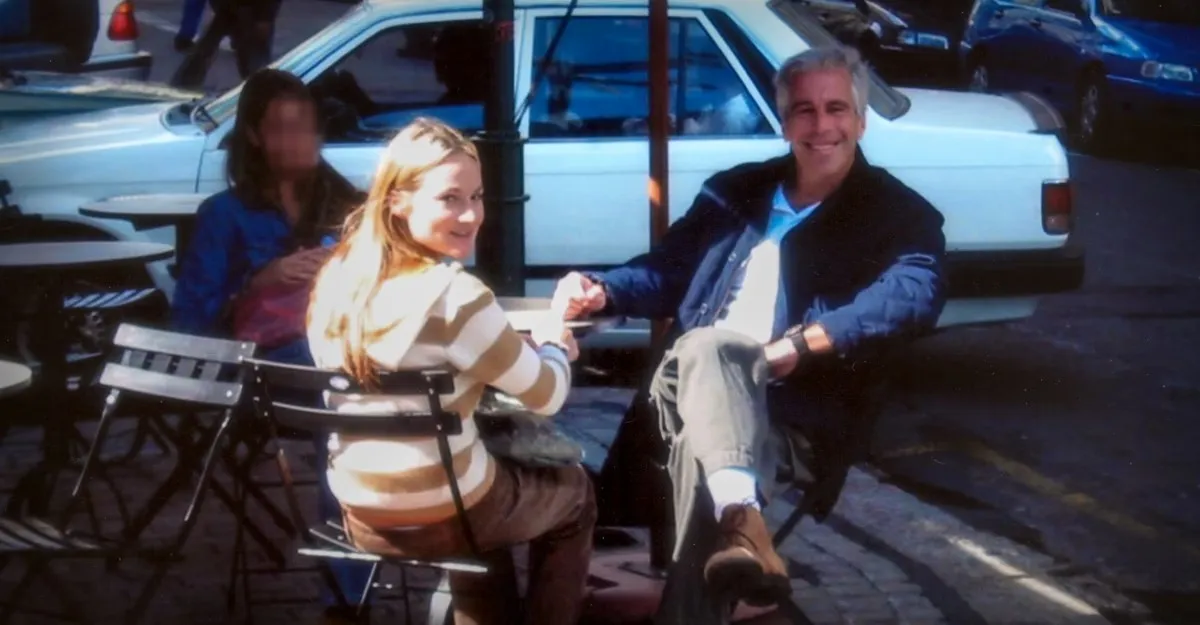 Chauntae Davies and Jeffrey Epstein in episode 3 of Filthy Rich