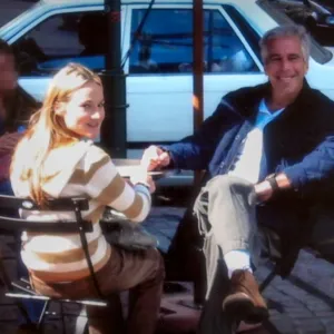 Chauntae Davies and Jeffrey Epstein in episode 3 of Filthy Rich