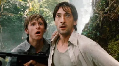 Jamie Bell and Adrien Brody in King Kong