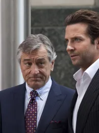 Robert De Niro and Bradley Cooper in Limitless.