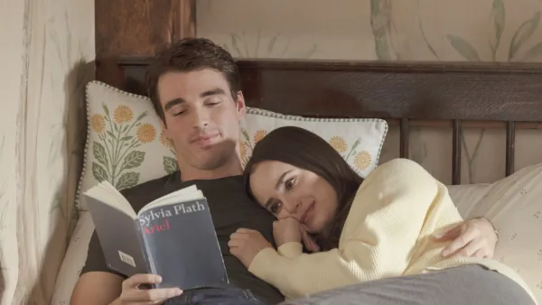 Corey Mylchreest and Sofia Carson in My Oxford Year