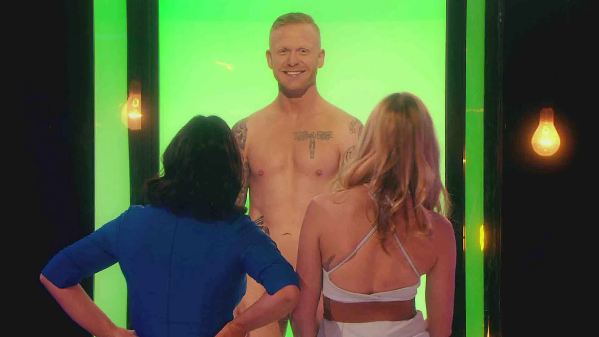 Three contestants on Naked Attraction
