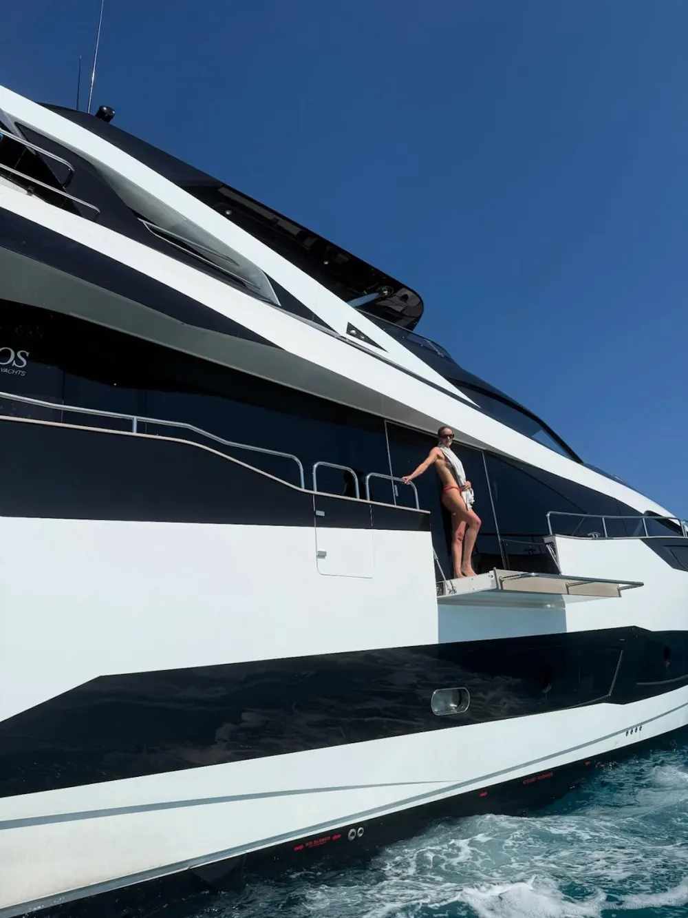 Rosie Huntington-Whiteley Goes Topless Aboard Yacht in Italy in New Photo