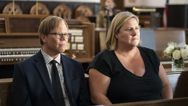 Jeff Hiller, Bridget Everett in Somebody Somewhere