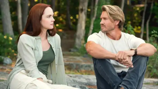 Morgan Kohan and Chad Michael Murray in Sullivan's Crossing