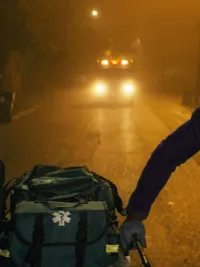 Jamie Dornan and Anthony Mackie in Synchronic