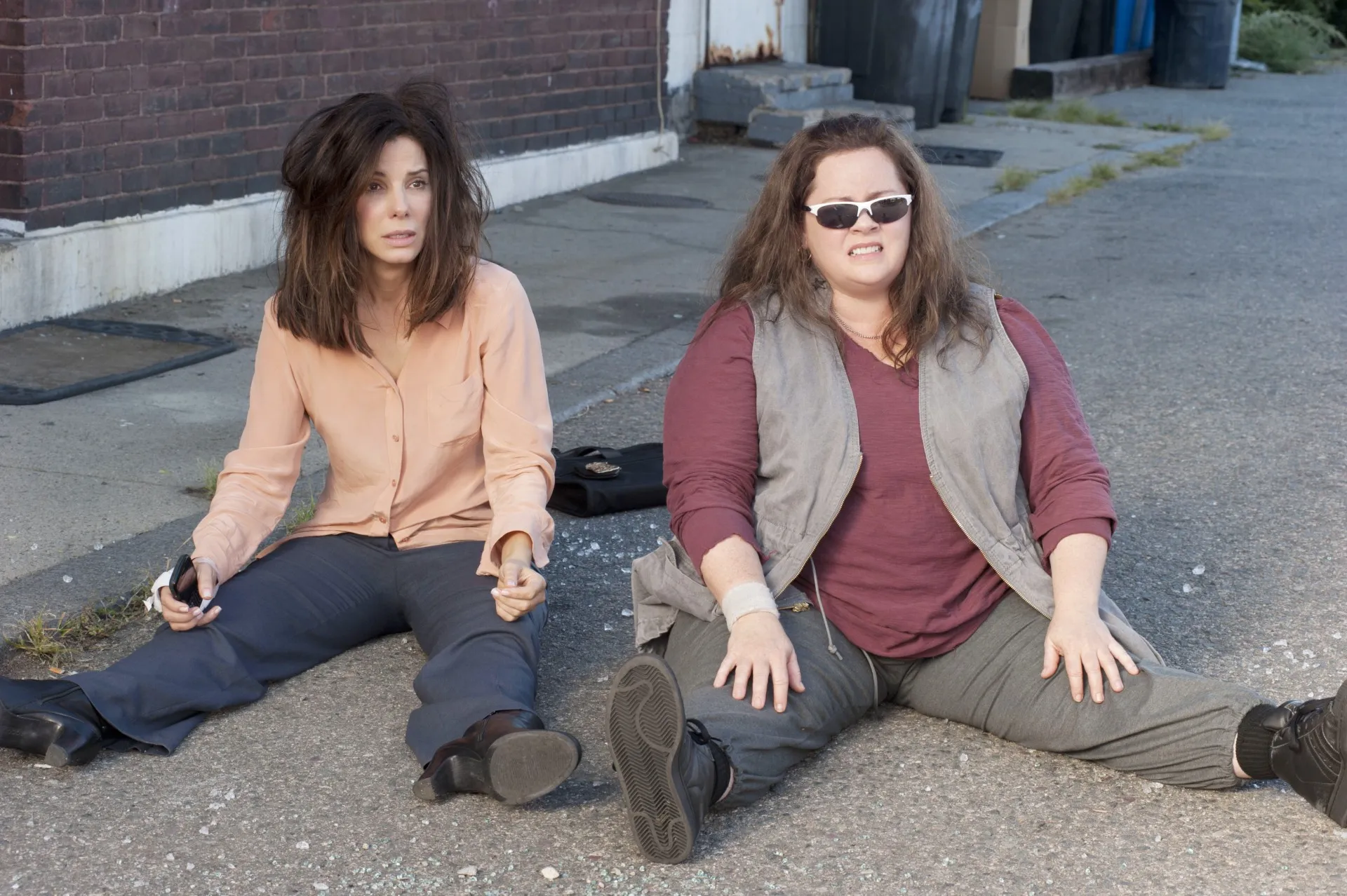 Sandra Bullock, Melissa McCarthy in The Heat